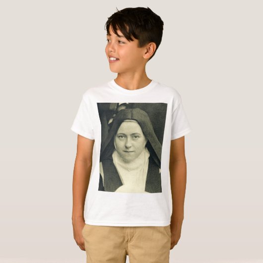 Sint-Therese van het kind Jezus en het Heilige Gez T-shirt (Voorkant volledig)