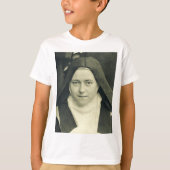Sint-Therese van het kind Jezus en het Heilige Gez T-shirt (Voorkant)