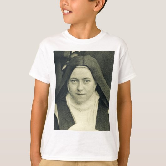 Sint-Therese van het kind Jezus en het Heilige Gez T-shirt (Voorkant)