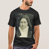 Sint-Therese van het kind Jezus en het Heilige Gez T-shirt (Voorkant)