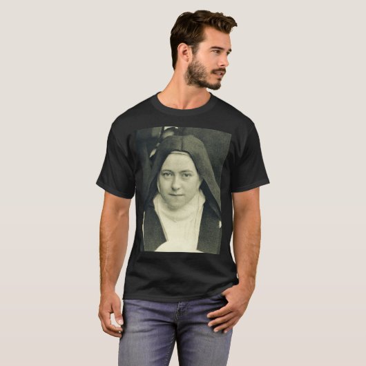 Sint-Therese van het kind Jezus en het Heilige Gez T-shirt (Voorkant volledig)