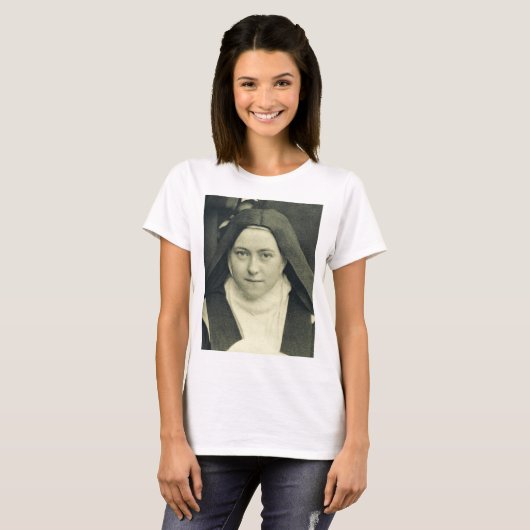 Sint-Therese van het kind Jezus en het Heilige Gez T-shirt (Voorkant volledig)