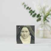 Sint-Therese van het kind Jezus en het Heilige Gez Vierkante Visitekaartje (Staand voorkant)
