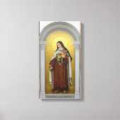 Sint Therese van het Kind Jezus Katholieke Karmeli Canvas Afdruk (Voorkant)