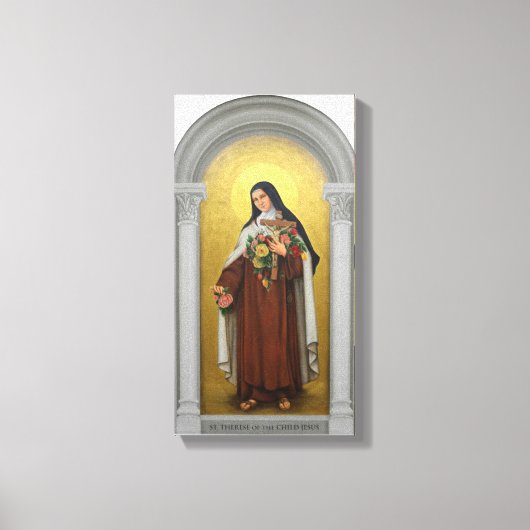 Sint Therese van het Kind Jezus Katholieke Karmeli Canvas Afdruk (Voorkant)