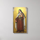 Sint Therese van het Kind Jezus Katholieke Karmeli Canvas Afdruk (Voorkant)