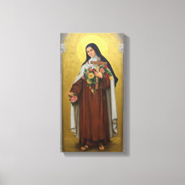 Sint Therese van het Kind Jezus Katholieke Karmeli Canvas Afdruk