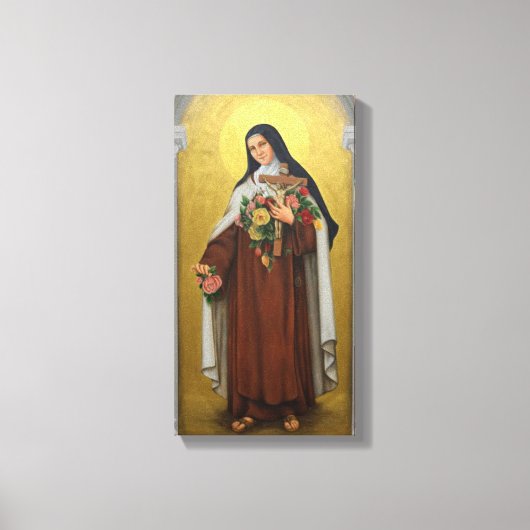 Sint Therese van het Kind Jezus Katholieke Karmeli Canvas Afdruk (Voorkant)