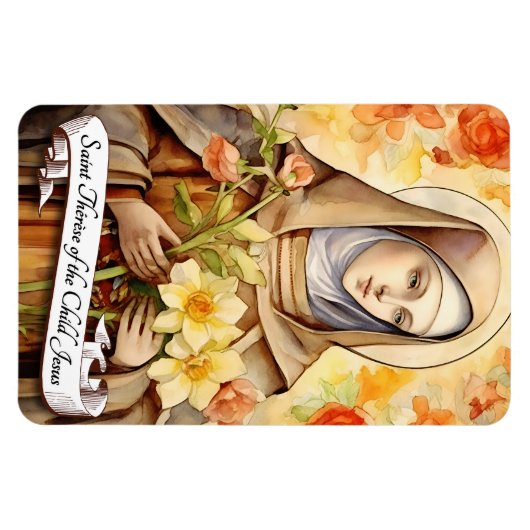 Sint-Thérèse van het Kind Jezus Magneet (Horizontaal)