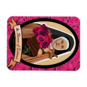 Sint Therese van Lisieux icoon koelkast magneet (Horizontaal)
