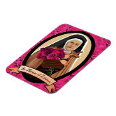 Sint Therese van Lisieux icoon koelkast magneet (Linkerzijde)