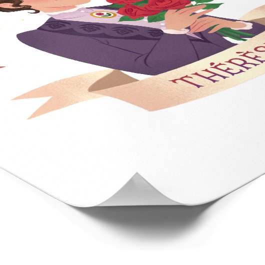 Sint-Thérèse van Lisieux Kunstdruk Poster (Hoek)