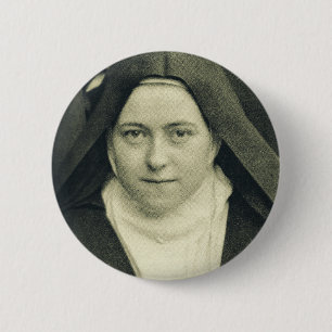 Sint Theresia van het kindje Jezus en het heilig A Ronde Button 5,7 Cm