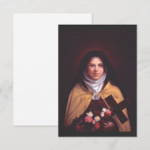 Sint Theresia van Lisieux Bedankkaart (Voorkant / Achterkant)