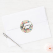 Sint-Theresia van Lisieux gepersonaliseerd Ronde Sticker (Envelop)