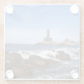 Sint-Thiruvalluvar-standbeeld | Tamil Nadu, India Glazen Onderzetter (Achterkant)