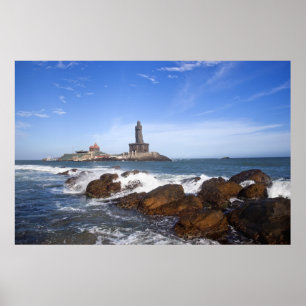 Sint-Thiruvalluvar-standbeeld   Tamil Nadu, India Poster