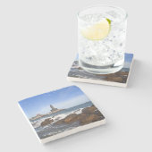 Sint-Thiruvalluvar-standbeeld | Tamil Nadu, India Stenen Onderzetter (Zijkant)