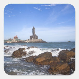 Sint-Thiruvalluvar Tamil Nadu, India Vierkante Sticker