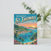 Sint-Thomas, Amerikaanse Maagdeneilanden Briefkaart (Staand voorkant)