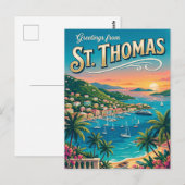 Sint-Thomas, Amerikaanse Maagdeneilanden Briefkaart (Voorkant / Achterkant)