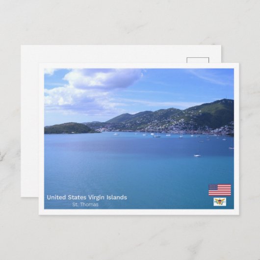 Sint Thomas - Amerikaanse Maagdeneilanden Briefkaart (Voorkant / Achterkant)