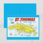 Sint-Thomas Amerikaanse Maagdeneilanden Briefkaart (Voorkant / Achterkant)