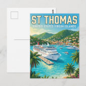 Sint-Thomas Amerikaanse Maagdeneilanden Briefkaart (Voorkant / Achterkant)