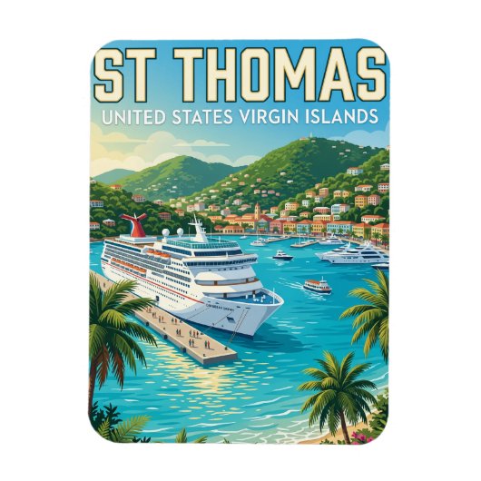 Sint-Thomas Amerikaanse Maagdeneilanden Magneet (Verticaal)