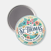 Sint-Thomas, Amerikaanse Maagdeneilanden Magneet (Voorkant / Achterkant)