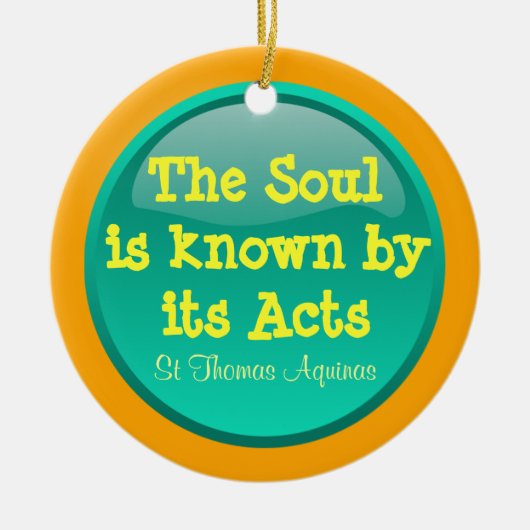 Sint-Thomas Aquinas-sieroog Keramisch Ornament (Voorkant)