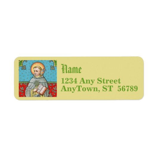 Sint Thomas Aquinas (VVP 002) Etiket (Voorkant)
