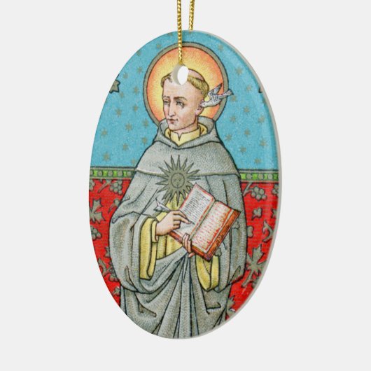 Sint Thomas Aquinas (VVP 002) Keramisch Ornament (Links)