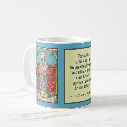Sint Thomas Aquinas (VVP 002) Koffiemok (Voorkant links)