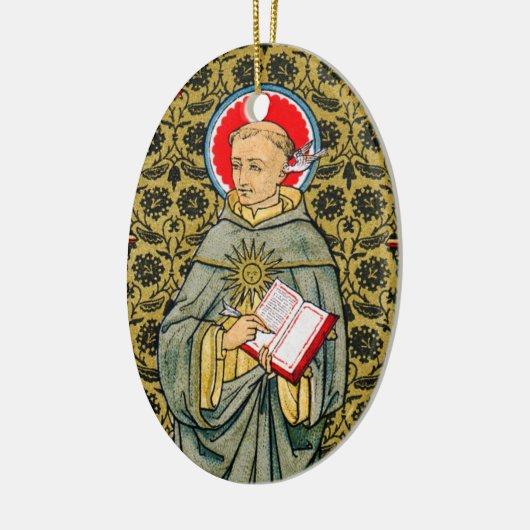 Sint Thomas Aquinas (VVP 003) Keramisch Ornament (Links)