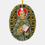 Sint Thomas Aquinas (VVP 003) Keramisch Ornament (Voorkant)