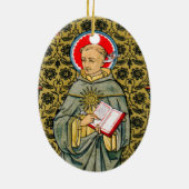 Sint Thomas Aquinas (VVP 003) Keramisch Ornament (Achterkant)