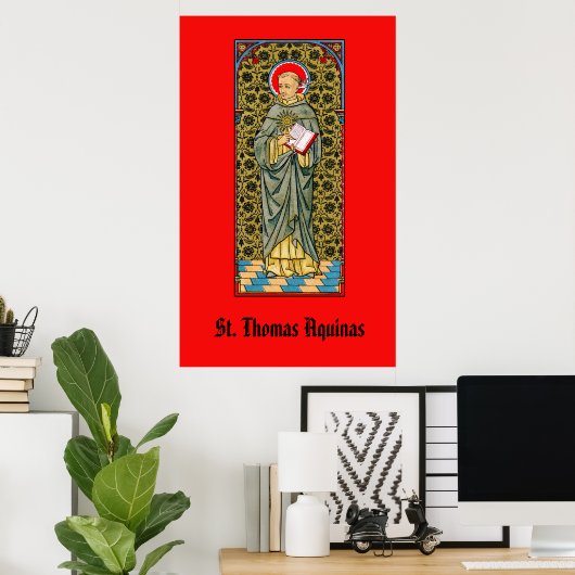 Sint Thomas Aquinas (VVP 003) Poster (Thuiskantoor)
