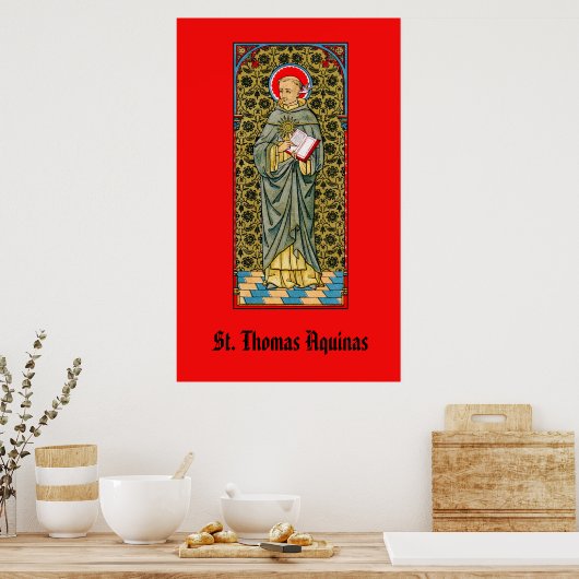 Sint Thomas Aquinas (VVP 003) Poster (Keuken)