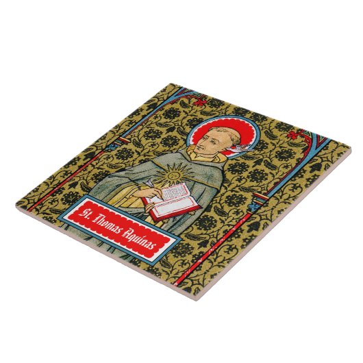 Sint Thomas Aquinas (VVP 003) Tegeltje (Zijkant)