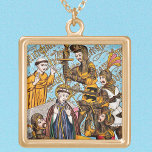 Sint Thomas Becket's martelaarschap (M 031) Goud Vergulden Ketting<br><div class="desc">OPMERKING: Gezien de complexiteit van het ontwerp, werkt de GROTE maat het beste. Op zijn 1170 kerst hof in Bures, Normandië, in een vlaag van woede, Hendrik II, koning van Engeland, had tekeer gegaan tegen Thomas Becket, zijn voormalige vriend, eenmalige kanselier, en de huidige aartsbisschop van Canterbury onlangs teruggekeerd uit...</div>