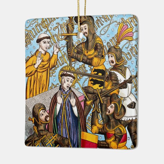 Sint Thomas Becket's martelaarschap (M 031) Keramisch Ornament (Links)