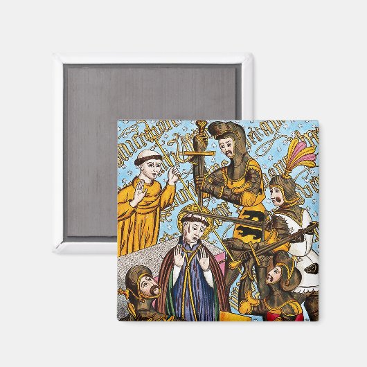 Sint Thomas Becket's martelaarschap (M 031) Magneet (Voorkant / Achterkant)