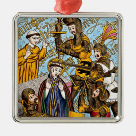 Sint Thomas Becket's martelaarschap (M 031) Metalen Ornament