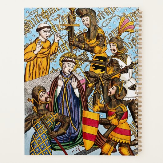 Sint Thomas Becket's martelaarschap (M 031) Planner (Achterkant)