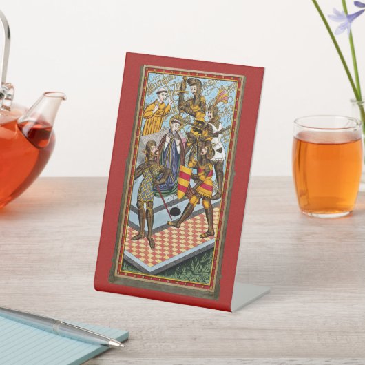 Sint Thomas Becket's martelaarschap (M 031) Reclamebord Met Voetstuk (Insitu)