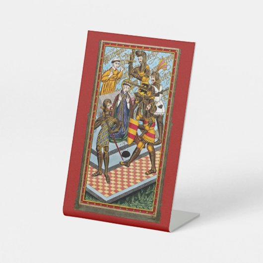Sint Thomas Becket's martelaarschap (M 031) Reclamebord Met Voetstuk (Voorkant)
