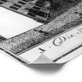 Sint Thomas Church en School in Leipzig, 1723 Poster (Hoek)