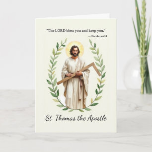 Sint Thomas de Apostel Gods Vrede en Zegeningen Kaart