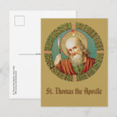 Sint Thomas de Apostle (JMAS 12) Briefkaart (Voorkant / Achterkant)